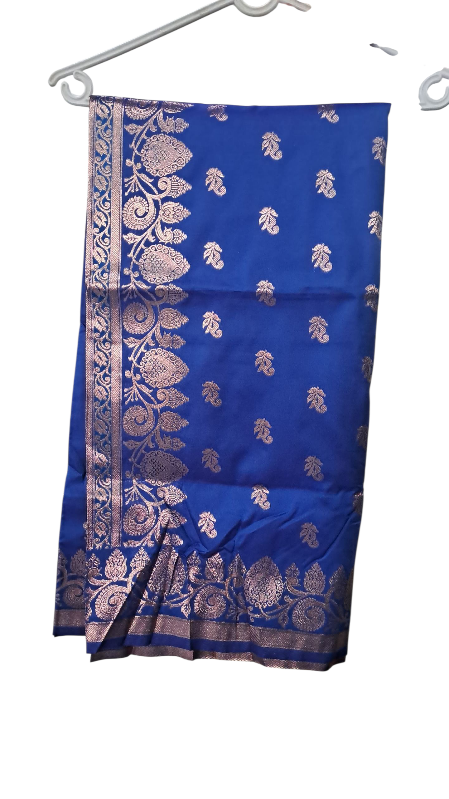 Scs1-1170 Royal blue silk saree