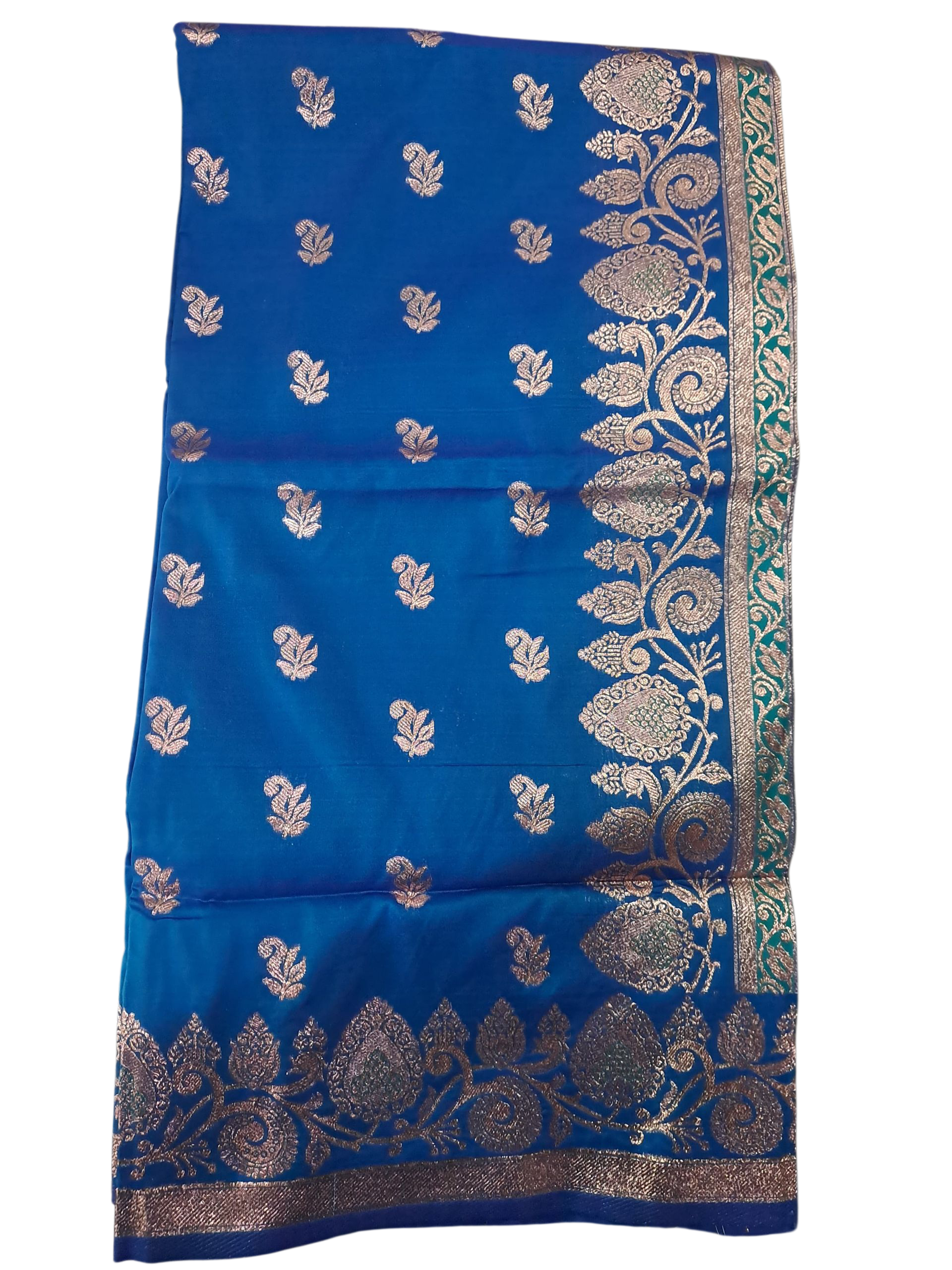 Scs8/1170 Teal blue saree