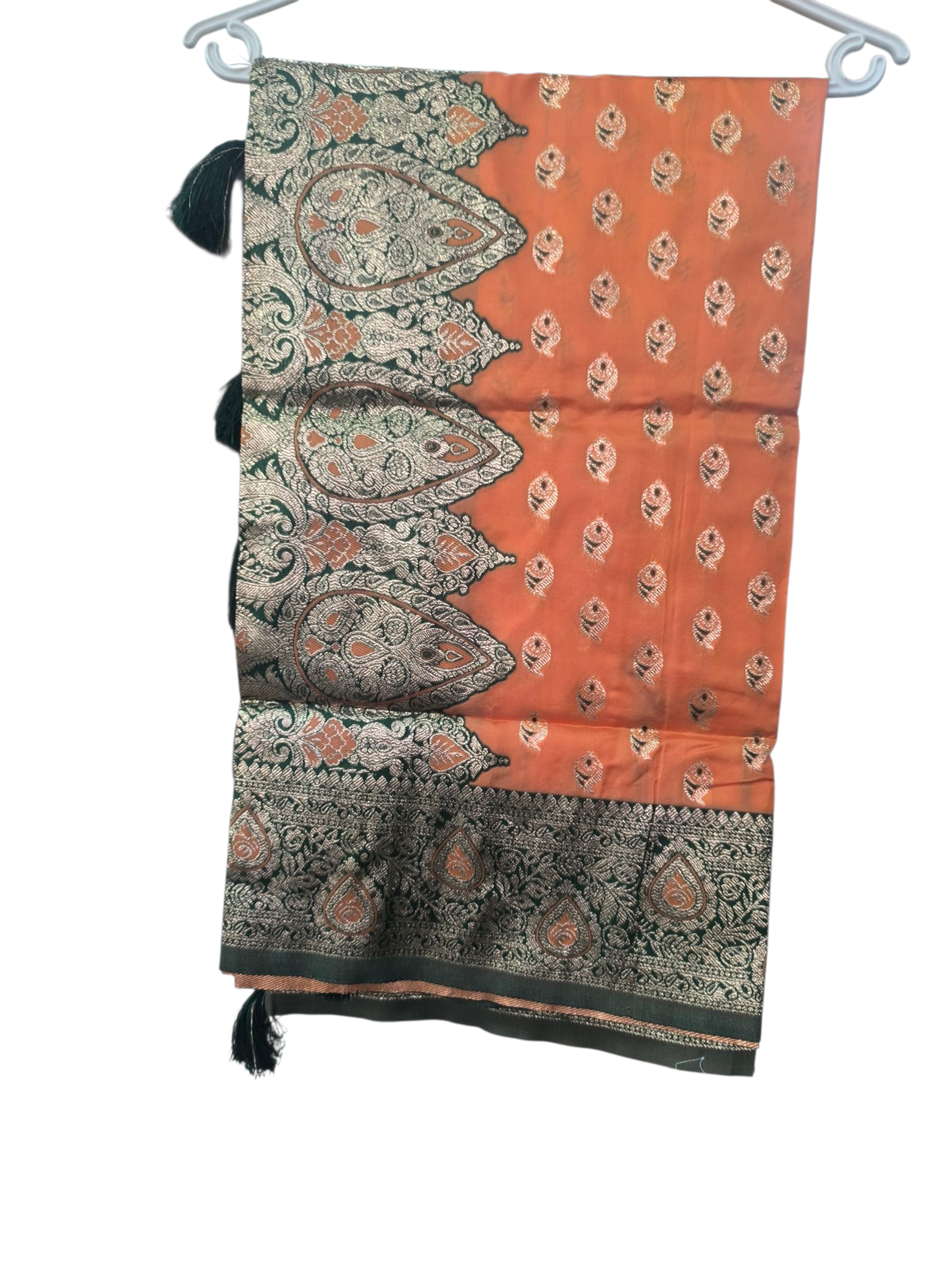 Scs-1580 Light orange kanjivaram sarees